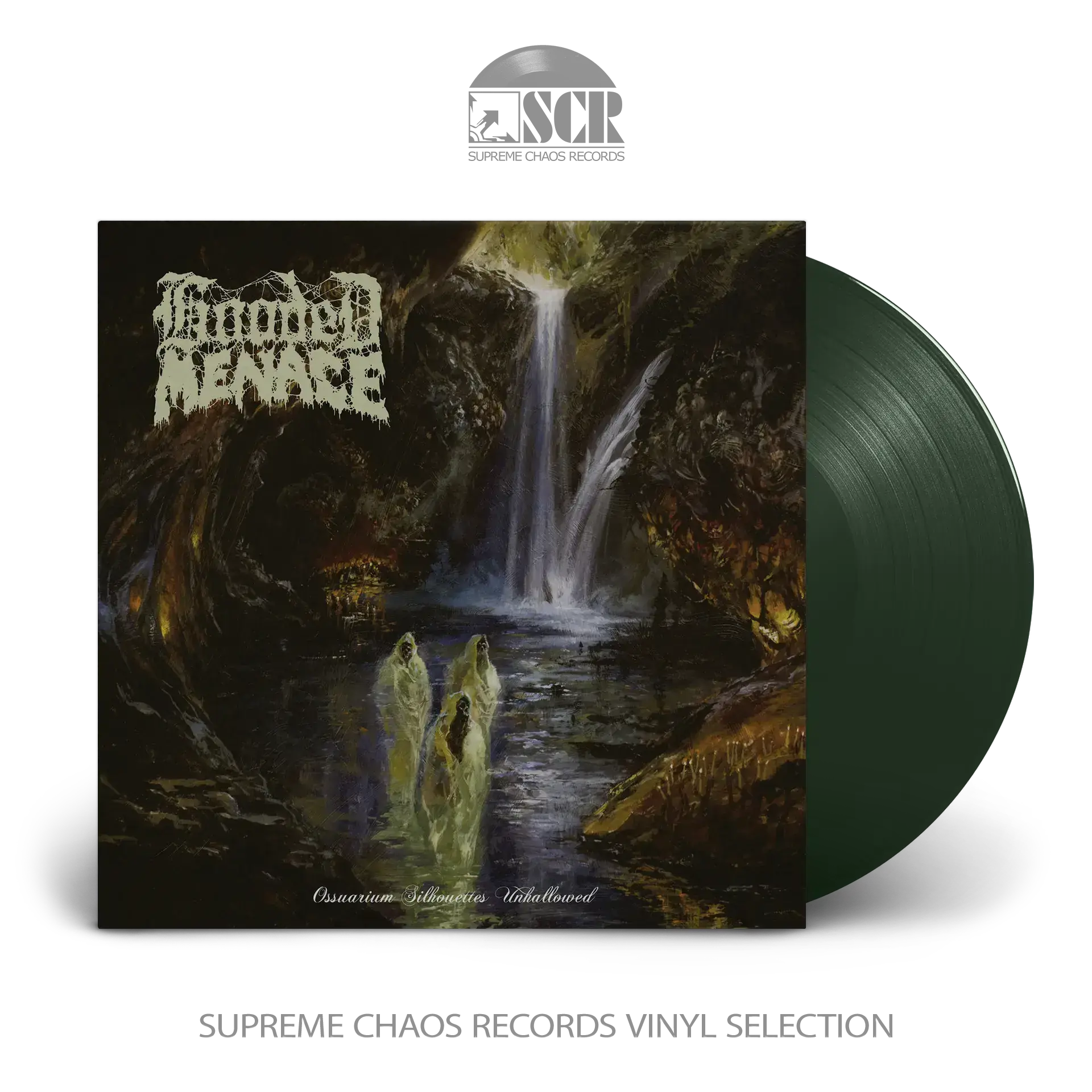 HOODED MENACE - Ossuarium Silhouettes Unhallowed · MOSS GREEN LP (Doom Metal/Death Metal Vinyl)
