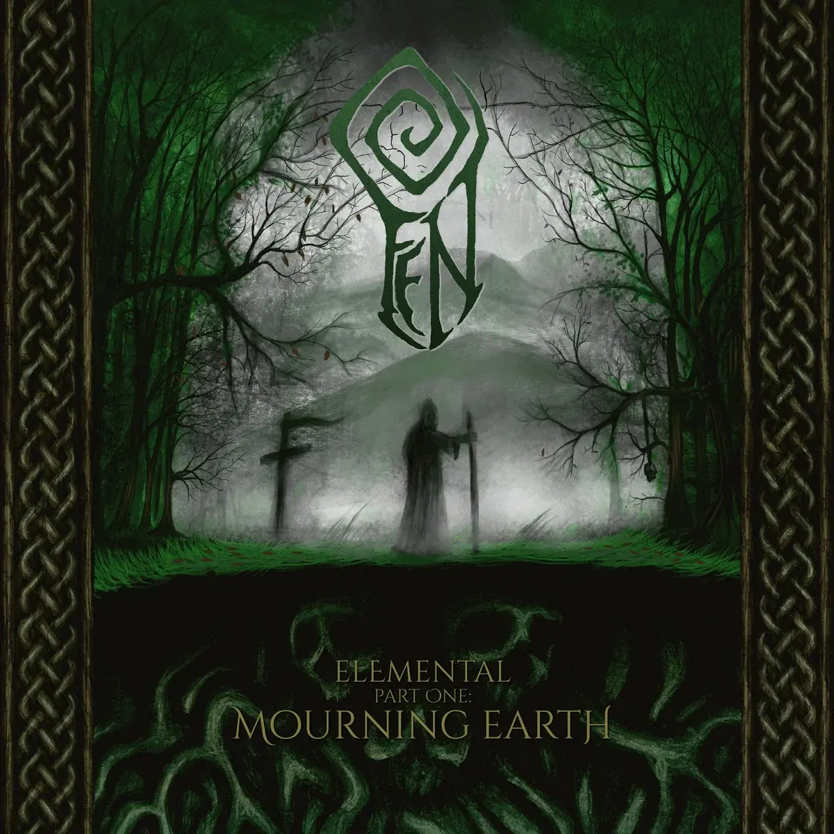 FEN · Elemental Part One: Mourning Earth | GREEN/BLACK SPLATTER LP (Post Metal/Black Metal Vinyl) · Picture 1