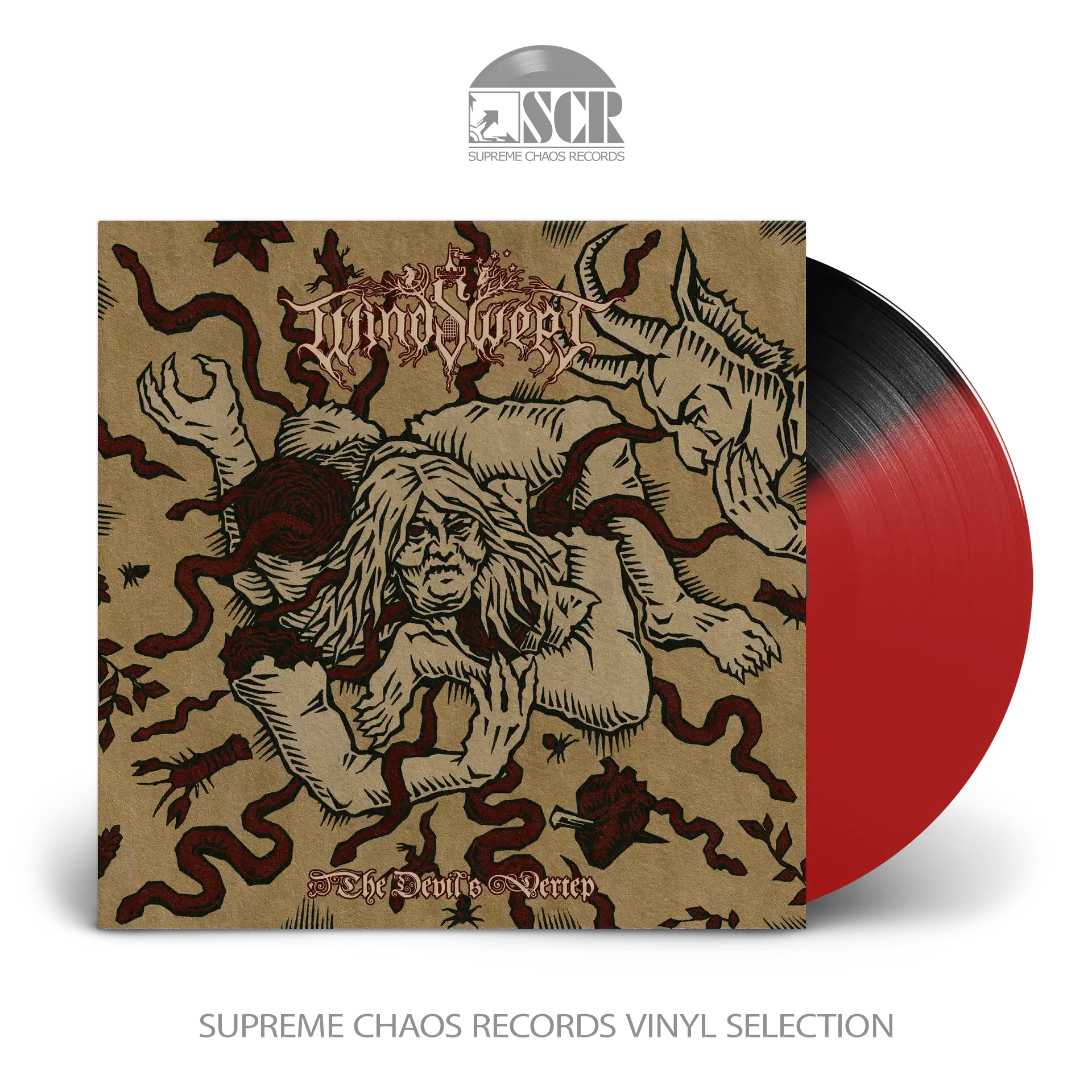 WINDSWEPT - The Devil's Vertep · RED/BLACK LP (Black Metal Vinyl)