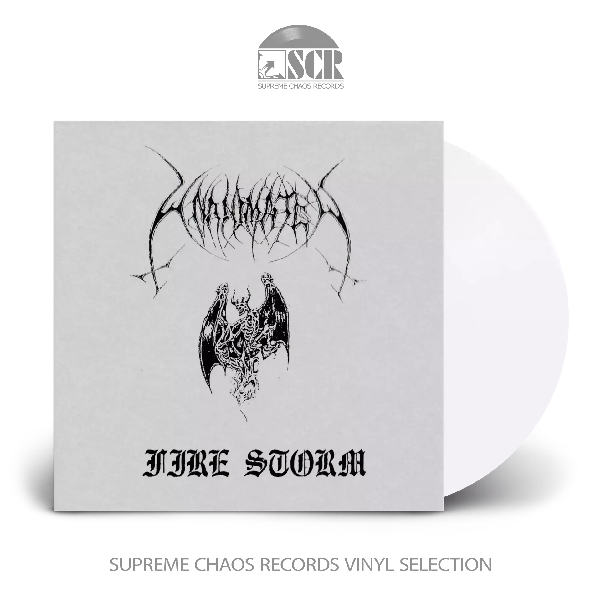 UNANIMATED · Fire Storm | WHITE LP (Death Metal Vinyl)