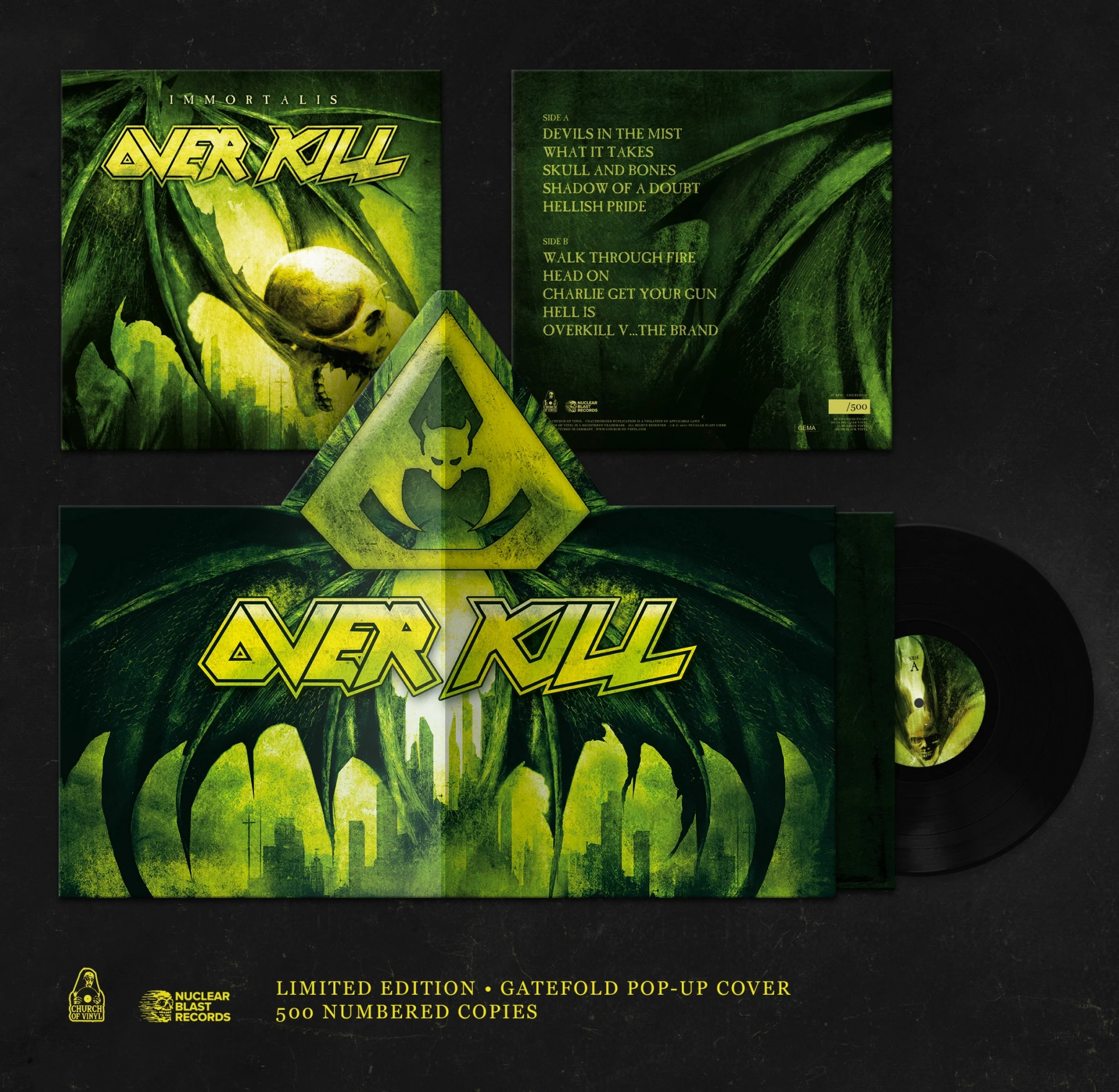 OVERKILL - Immortalis (Pop-Up) [BLACK LP]