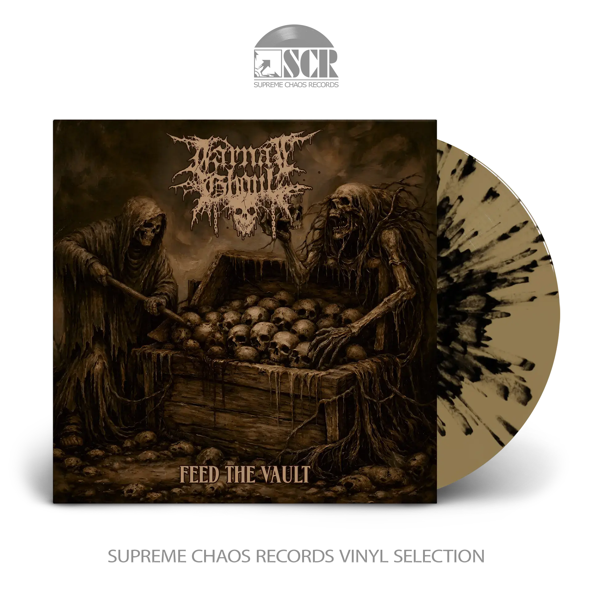 CARNAL GHOUL · Feed the Vault | SPLATTER LP (Death Metal Vinyl)