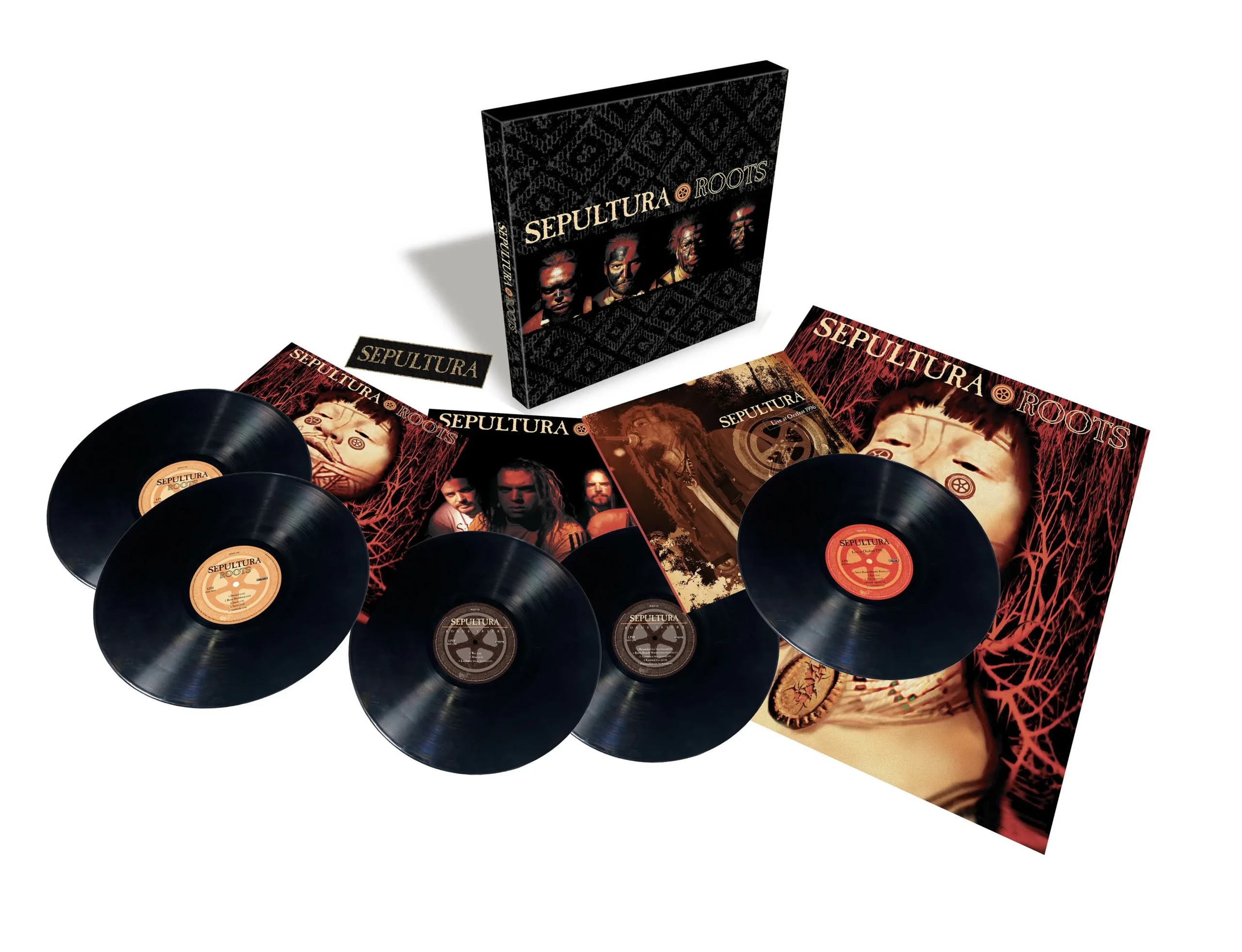SEPULTURA - Roots (25th Anniversary) · LIMITED SUPER DELUXE 5LP BOX SEPULTURA - Roots (25th Anniversary) · LIMITED SUPER DELUXE 5LP BOX (Thrash Metal Vinyl)