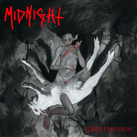 MIDNIGHT · Rebirth By Blasphemy | RED/BLUE LP (Heavy Metal Vinyl) · Picture 1