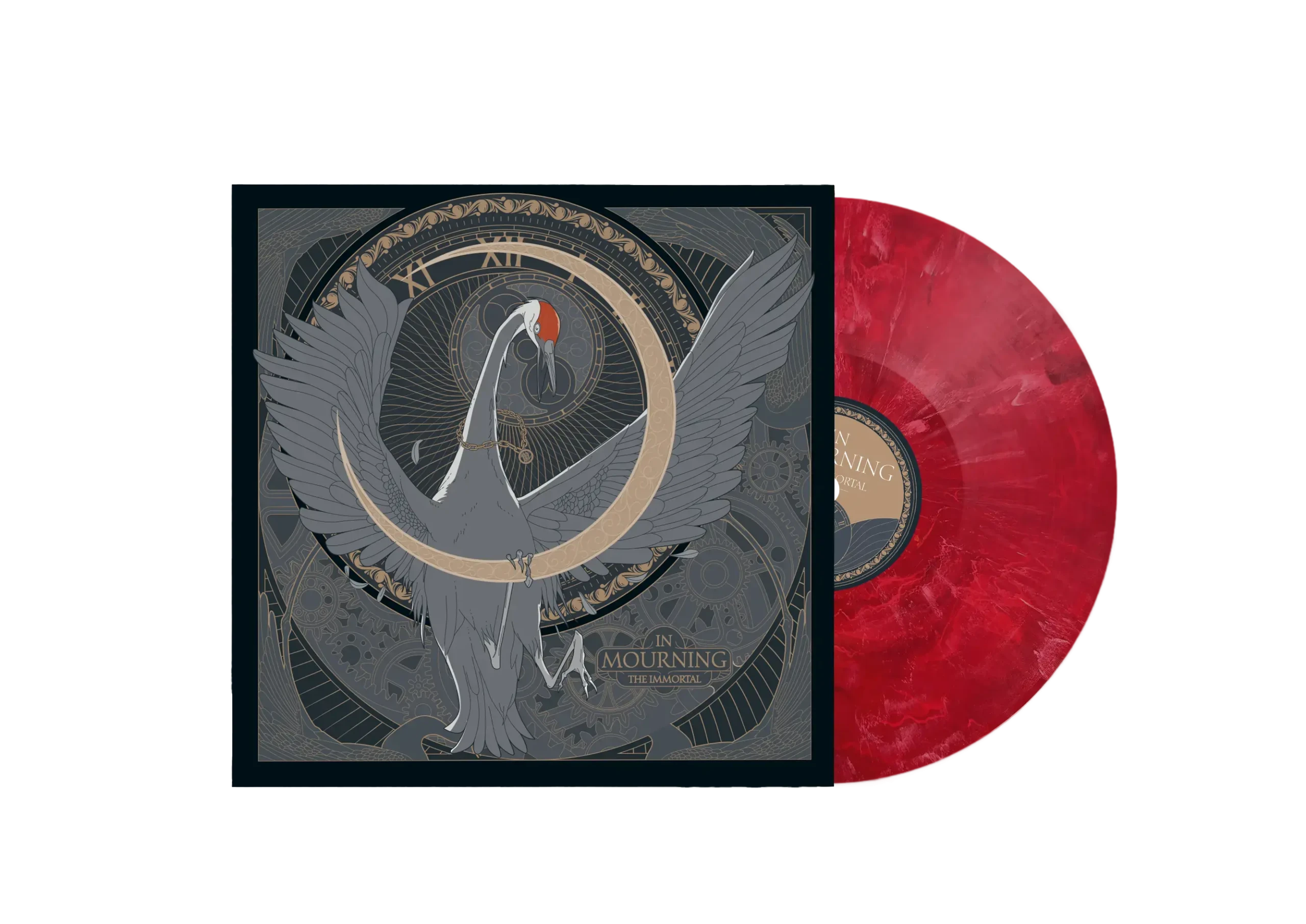 IN MOURNING - The Immortal · RED MARBLED LP (Melodic Death Metal/Progressive Metal/Doom Metal Vinyl)