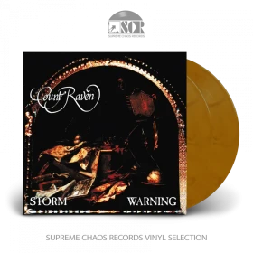 COUNT RAVEN · Storm Warning | CLEAR/BROWN DLP (Doom Metal Vinyl)