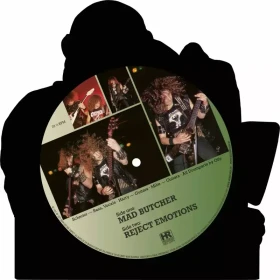 DESTRUCTION · Mad Butcher / Reject Emotions | SHAPE PICTURE LP (Thrash Metal Vinyl) · Picture 1
