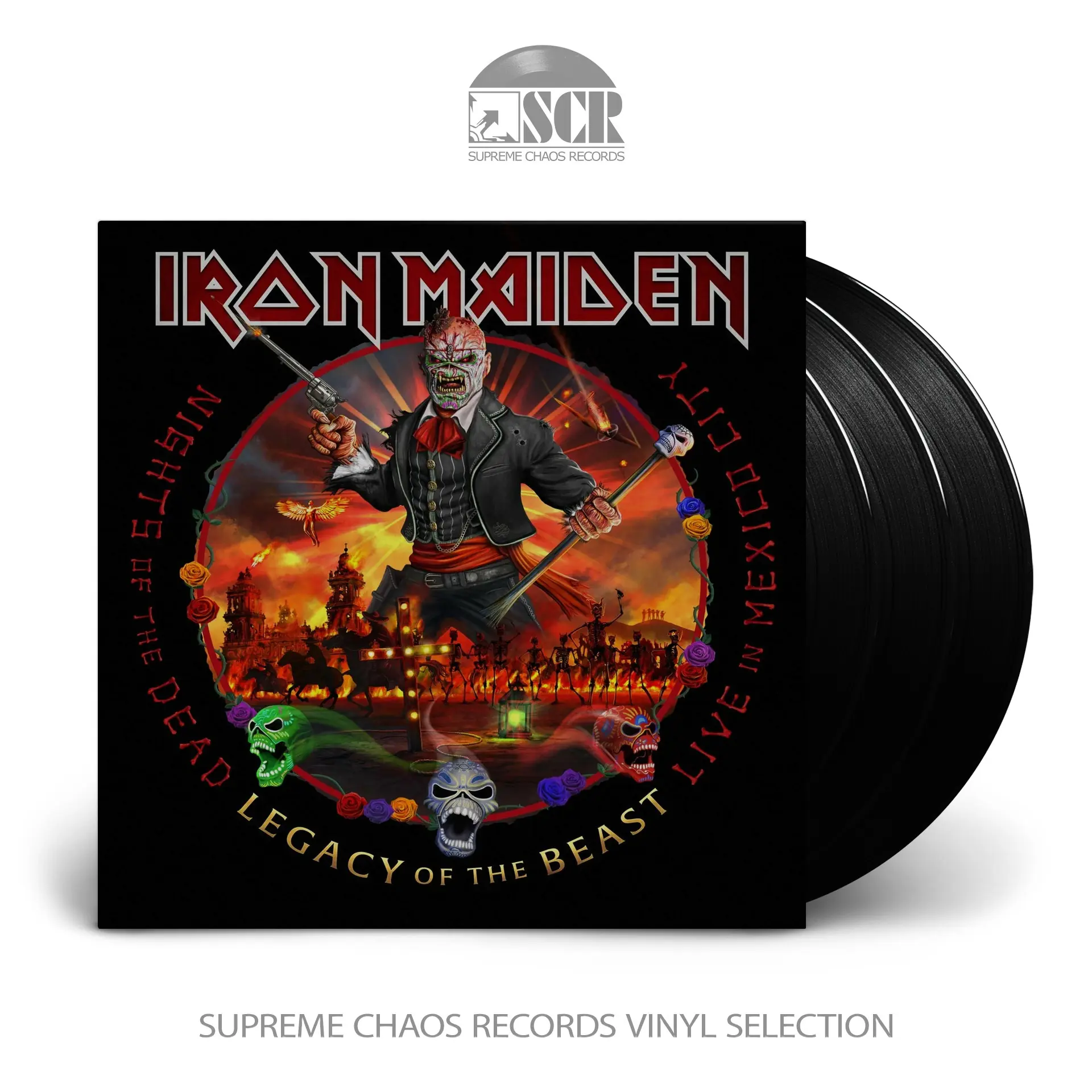 IRON MAIDEN · Nights Of The Dead - Legacy Of The Beast - Live In Mexico City | BLACK 3LP (Heavy Metal Vinyl)