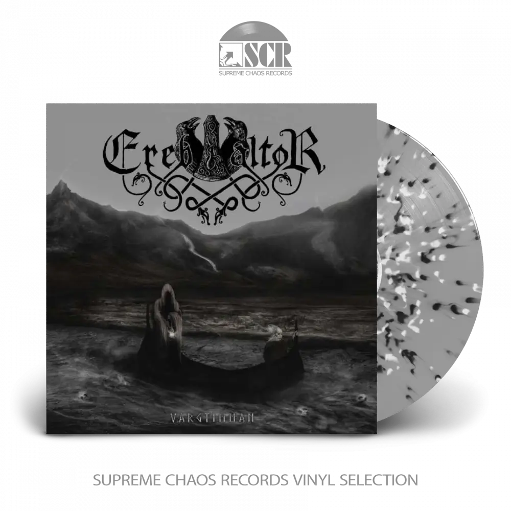 EREB ALTOR · Vargtimman | SILVER/WHITE/BLACK SPLATTER LP (Black Metal/Viking Metal Vinyl)