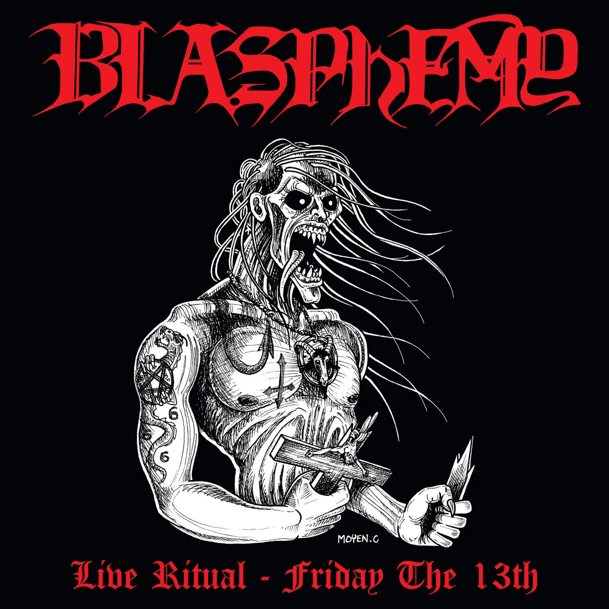 BLASPHEMY · Live Ritual: Friday the 13th | BLACK LP (Black Metal Vinyl) · Picture 1