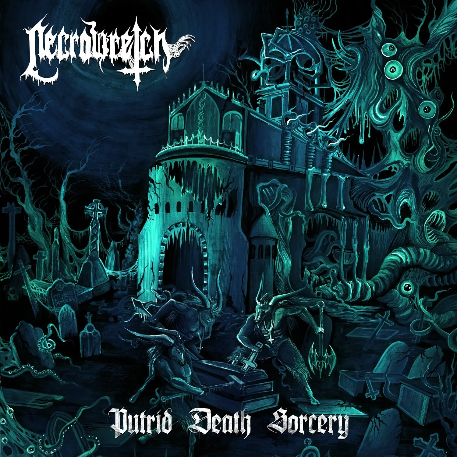 NECROWRETCH · Putrid Death Sorcery | SEA BLUE LP (Death Metal Vinyl) · Picture 1