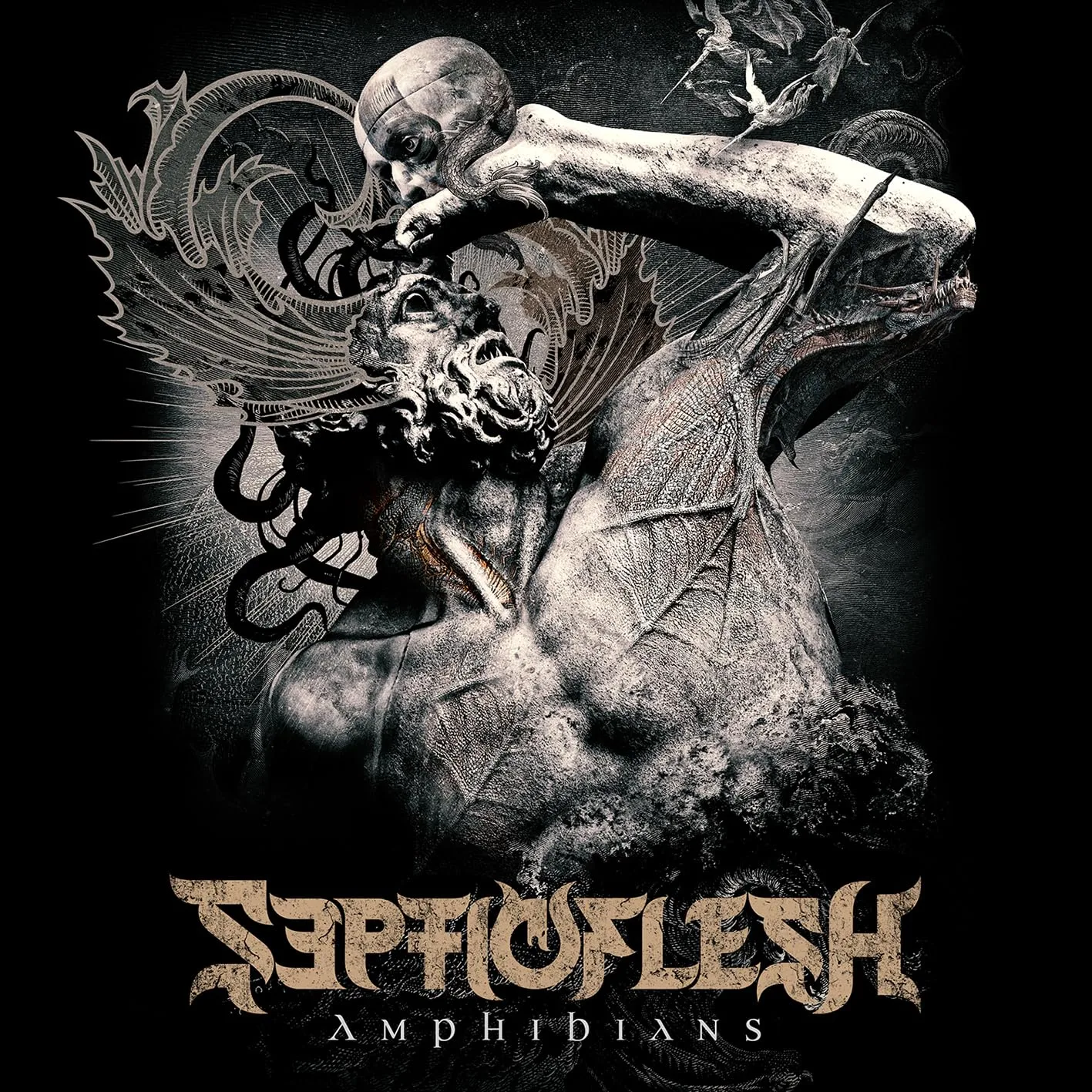 SEPTICFLESH · Amphibians | GOLD LP+CD (Symphonic Death Metal Vinyl) · Picture 1