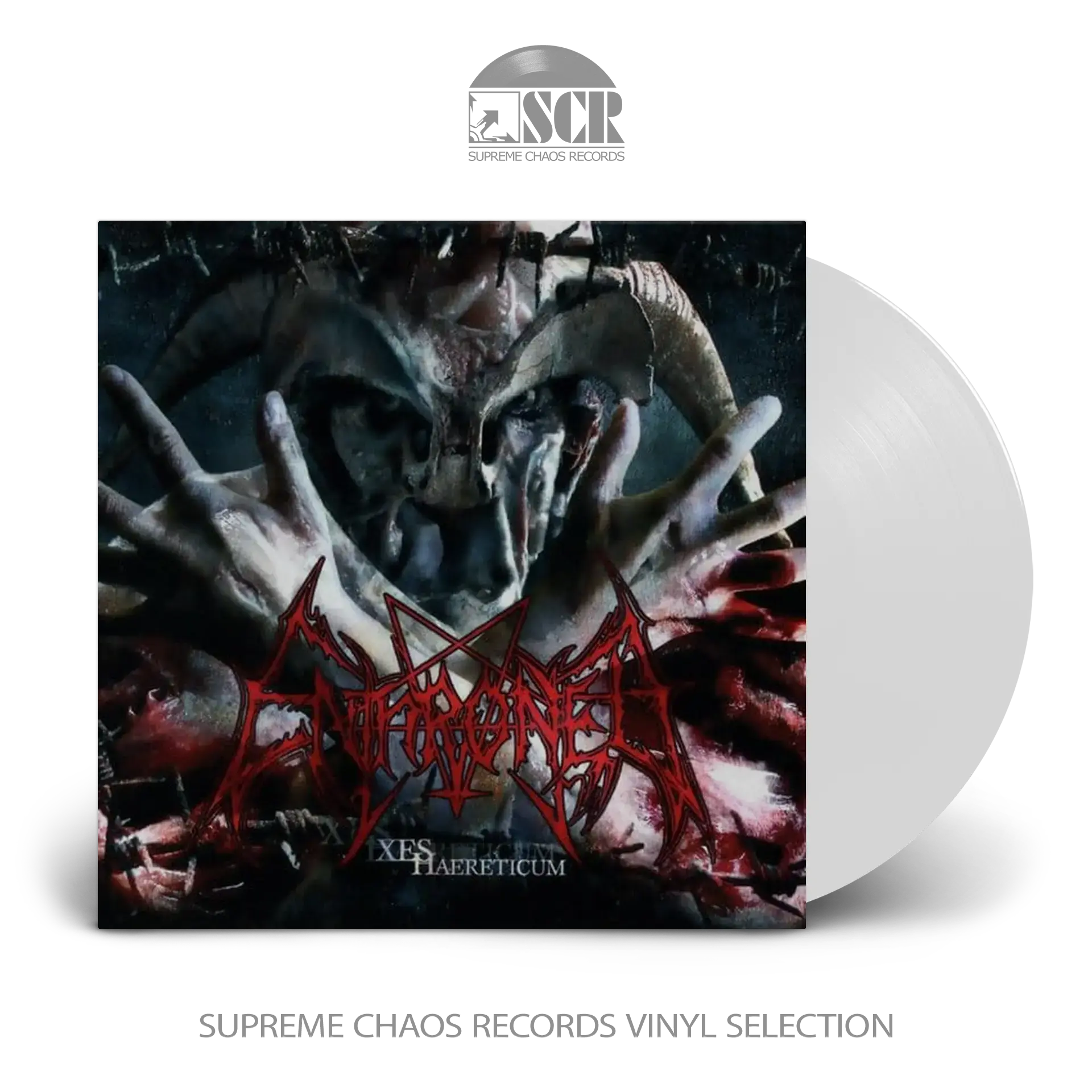ENTHRONED · XES Haereticum | WHITE LP (Black Metal Vinyl)