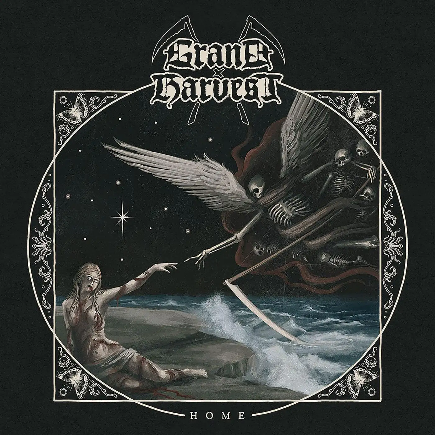 GRAND HARVEST · Home | CLEAR BLUE LP (Blackened Death Metal Vinyl) · Picture 1