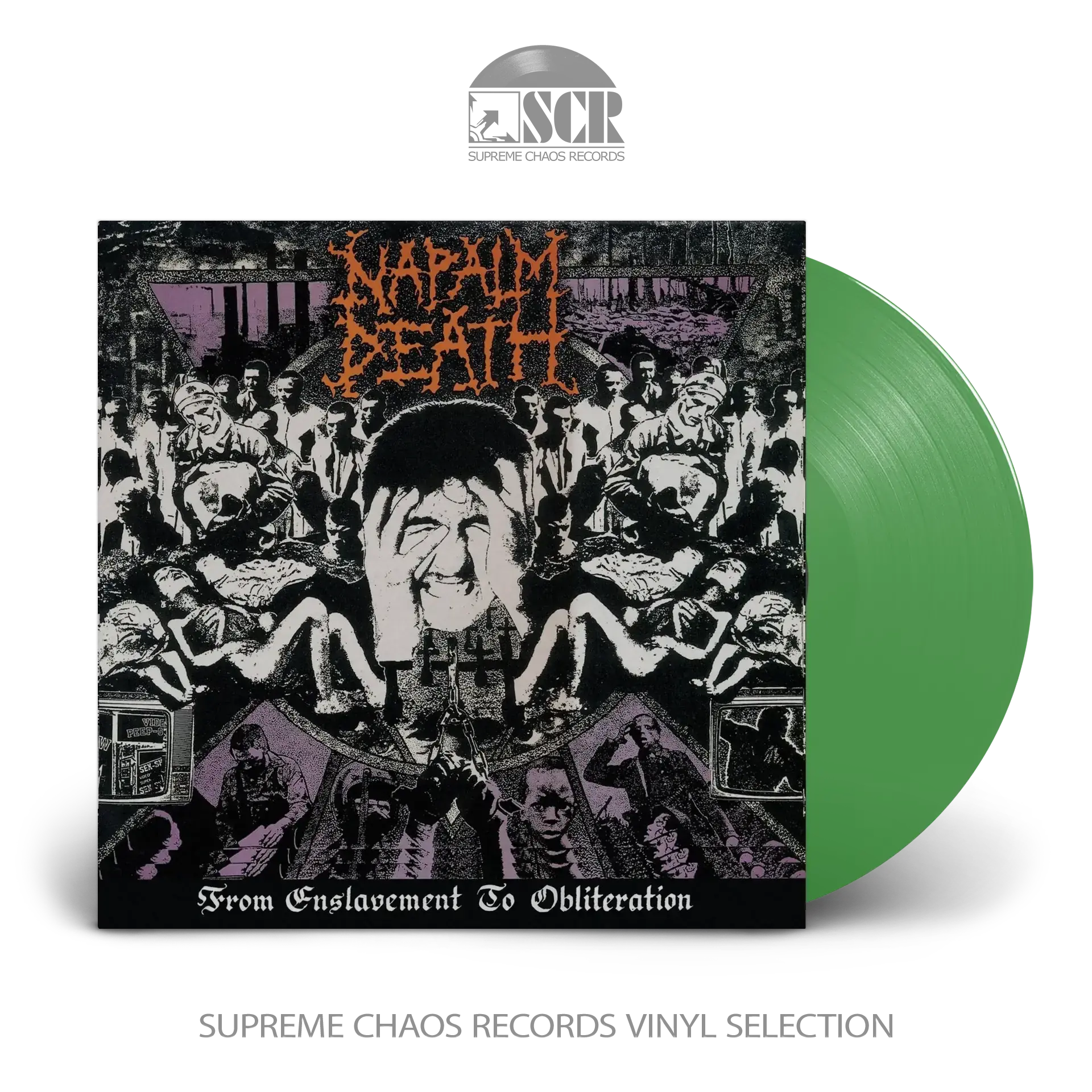 NAPALM DEATH - From Enslavement To Obliteration (FDR Remaster) · GREEN LP (Grindcore/Death Metal Vinyl)