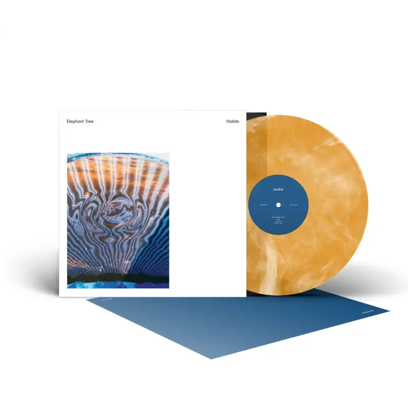 ELEPHANT TREE · Habits | ORANGE/WHITE MARBLED LP (Doom Metal Vinyl)