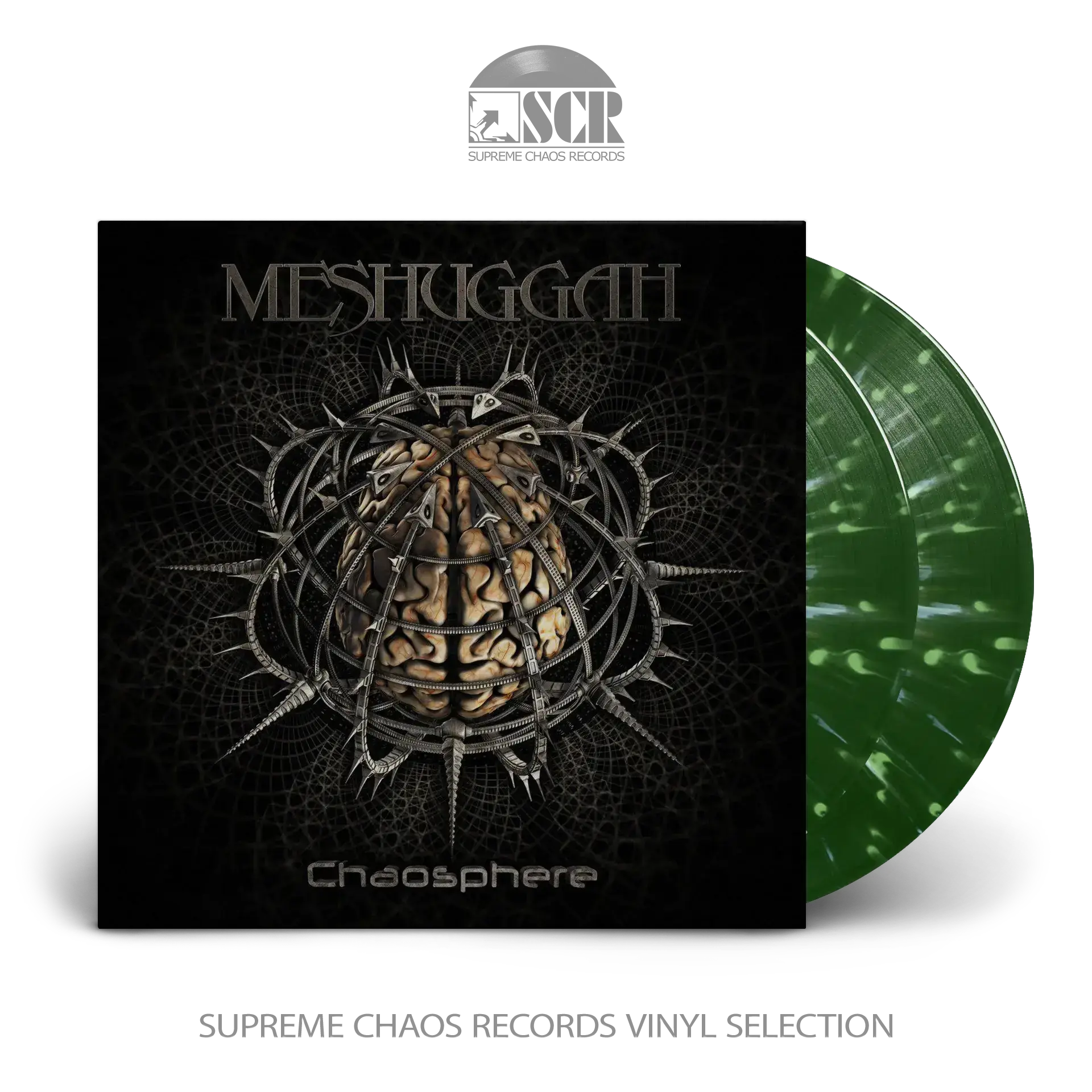 MESHUGGAH - Chaosphere (25th Anniversary Edition) · GREEN/YELLOW SPLATTER 2LP (Progressive Metal Vinyl)