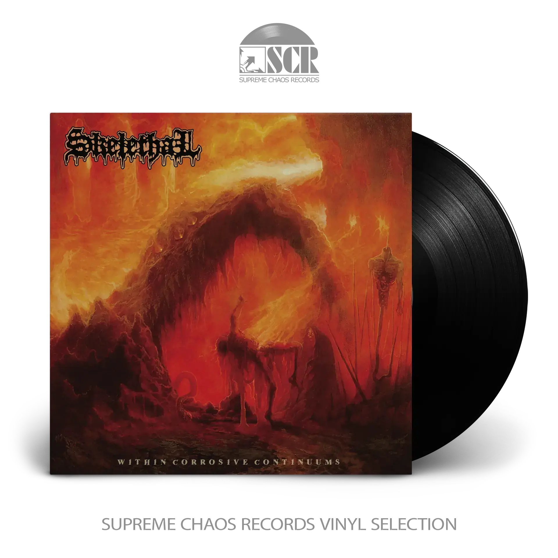 SKELETHAL - Within Corrosive Continuums · BLACK LP (Death Metal Vinyl)