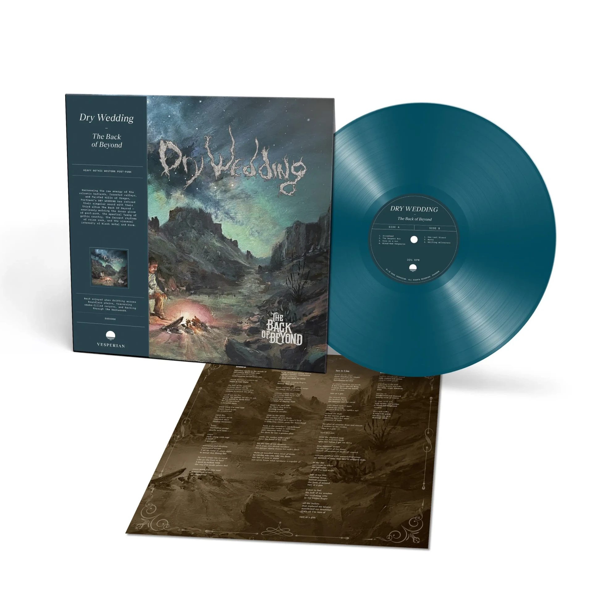 DRY WEDDING · The Back Of Beyond | SEA BLUE LP (Doom Metal/Post Punk Vinyl) · Picture 2
