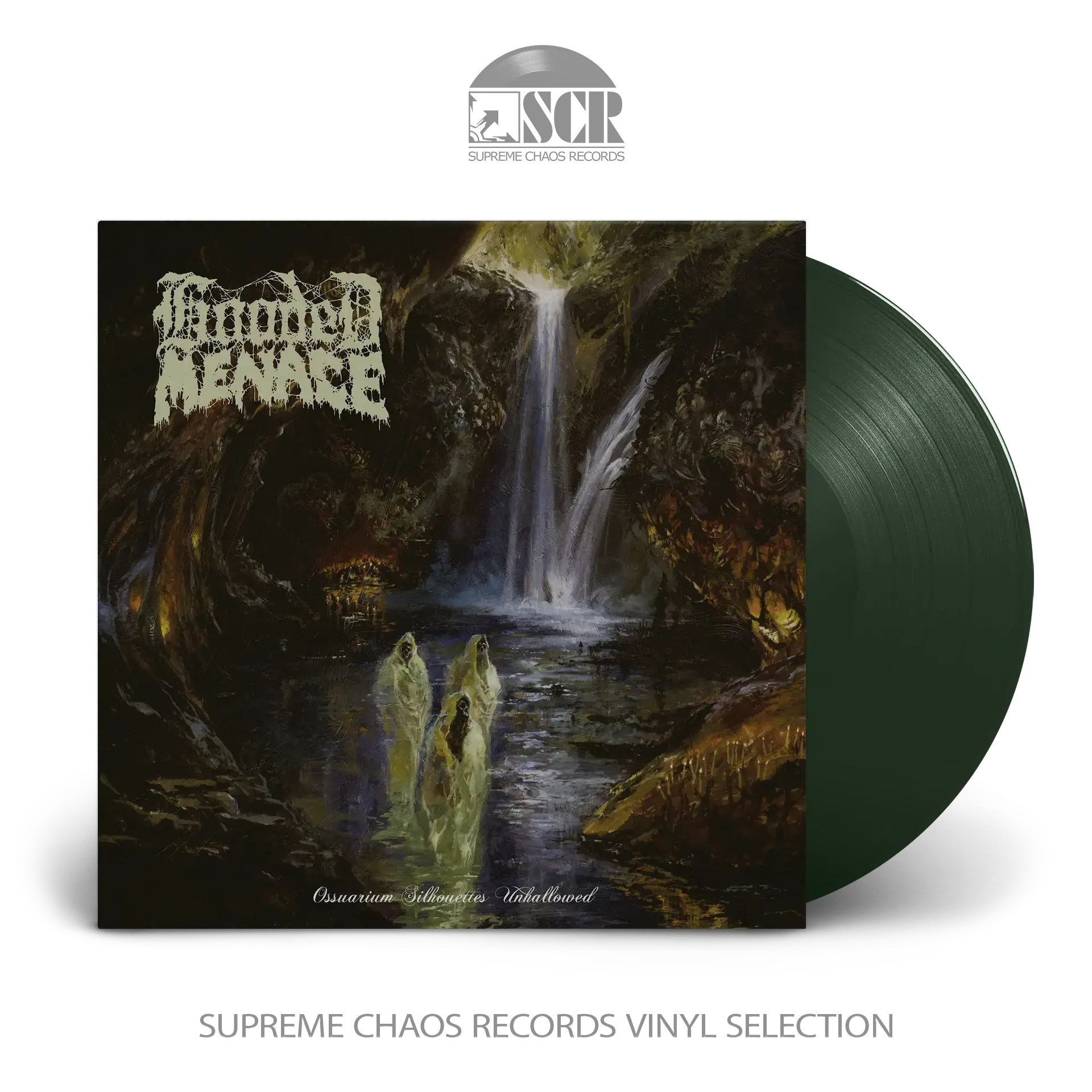 HOODED MENACE · Ossuarium Silhouettes Unhallowed | MOSS GREEN LP (Doom Metal/Death Metal Vinyl)