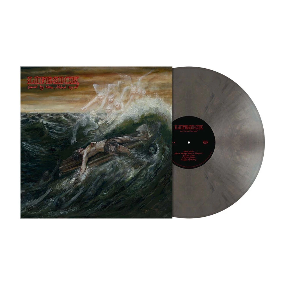 LIFESICK · Loved by None, Hated by All | DARK CHARCOAL MARBLED LP (Hardcore Vinyl)