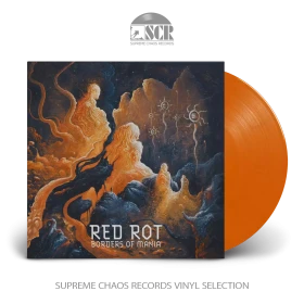RED ROT · Borders Of Mania | ORANGE/BLACK MARBLED LP (Death Metal Vinyl)