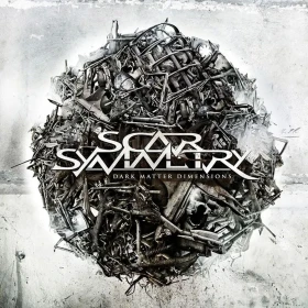 SCAR SYMMETRY - Dark Matter Dimensions · GREY/BLACK SPLATTER DLP (Melodic Death Metal Vinyl) · Picture 1