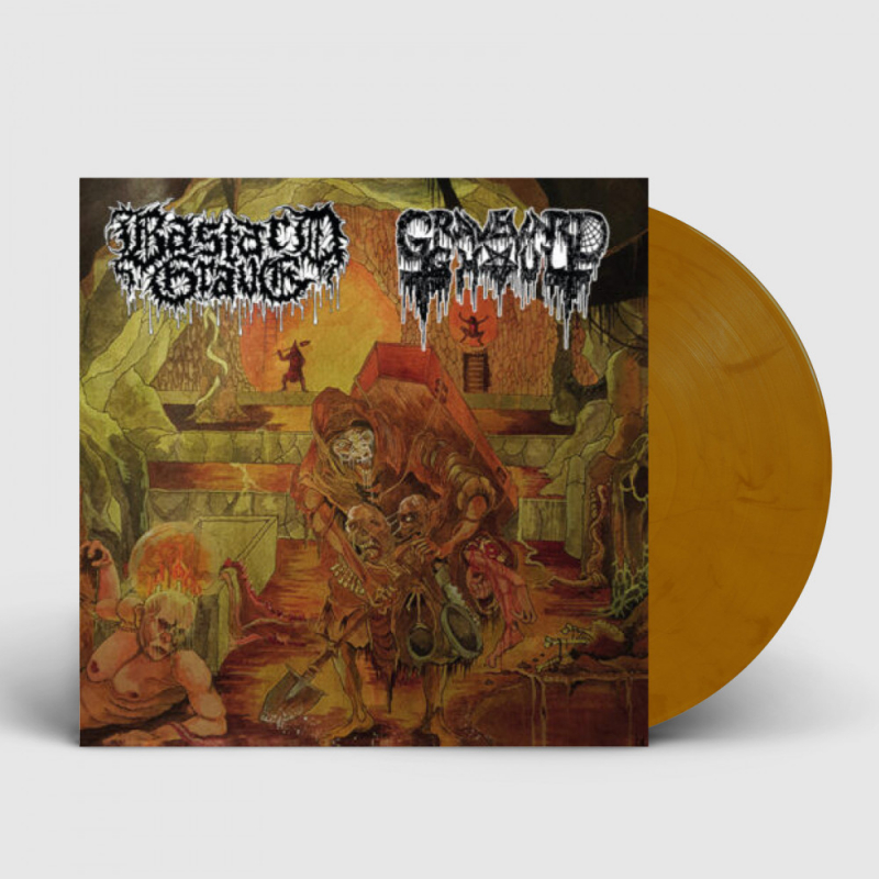BASTARD GRAVE / GRAVEYARD GHOUL - Split [BROWN/BLACK 7"] [EP]