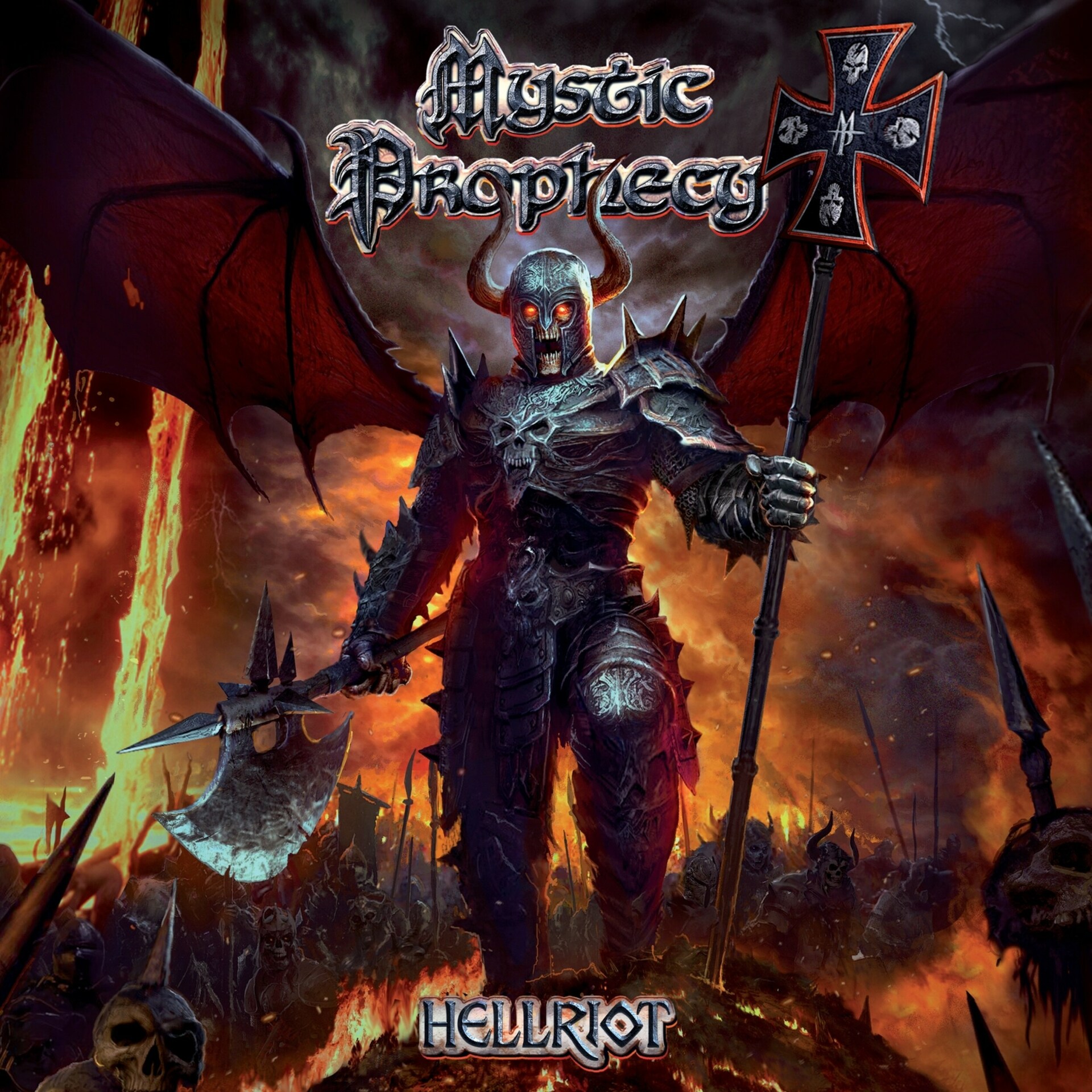 MYSTIC PROPHECY · Hellriot | GREY MARBLE LP (Power Metal Vinyl) · Picture 1