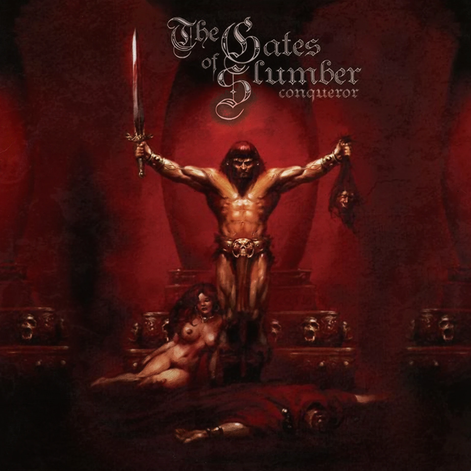THE GATES OF SLUMBER · Conqueror | BLACK 2LP (Doom Metal Vinyl) · Picture 1