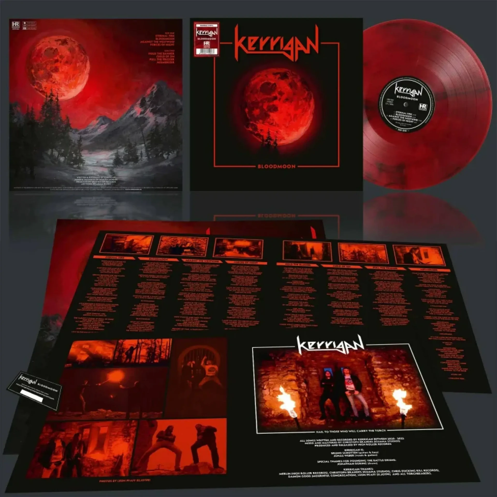 KERRIGAN - Bloodmoon · RED MARBLED LP (Heavy Metal Vinyl)