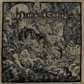 NOCTURNAL GRAVES · Titan | BLACK LP (Death Metal Vinyl) · Picture 1