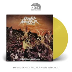 SAVAGE MASTER · With Whips And Chains | YELLOW LP (Heavy Metal Vinyl)