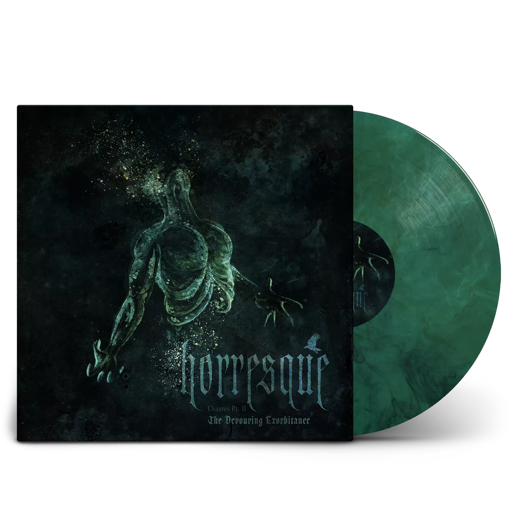 HORRESQUE · Chasms Pt. II - The Devouring Exorbitance | GREEN BLACK MARBLED LP (Death Metal/Black Metal/Thrash Metal Vinyl)