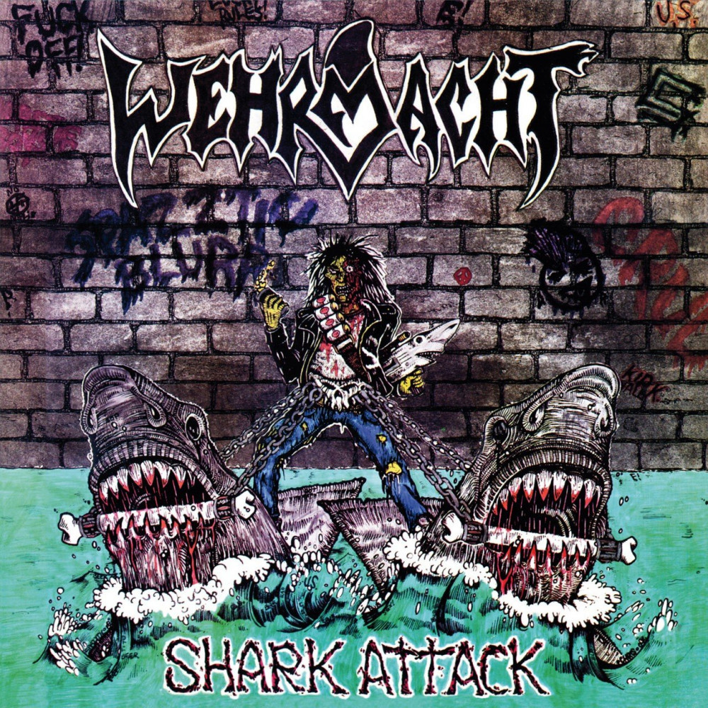 WEHRMACHT · Shark Attack | BLACK LP (Thrash Metal Vinyl) · Picture 1