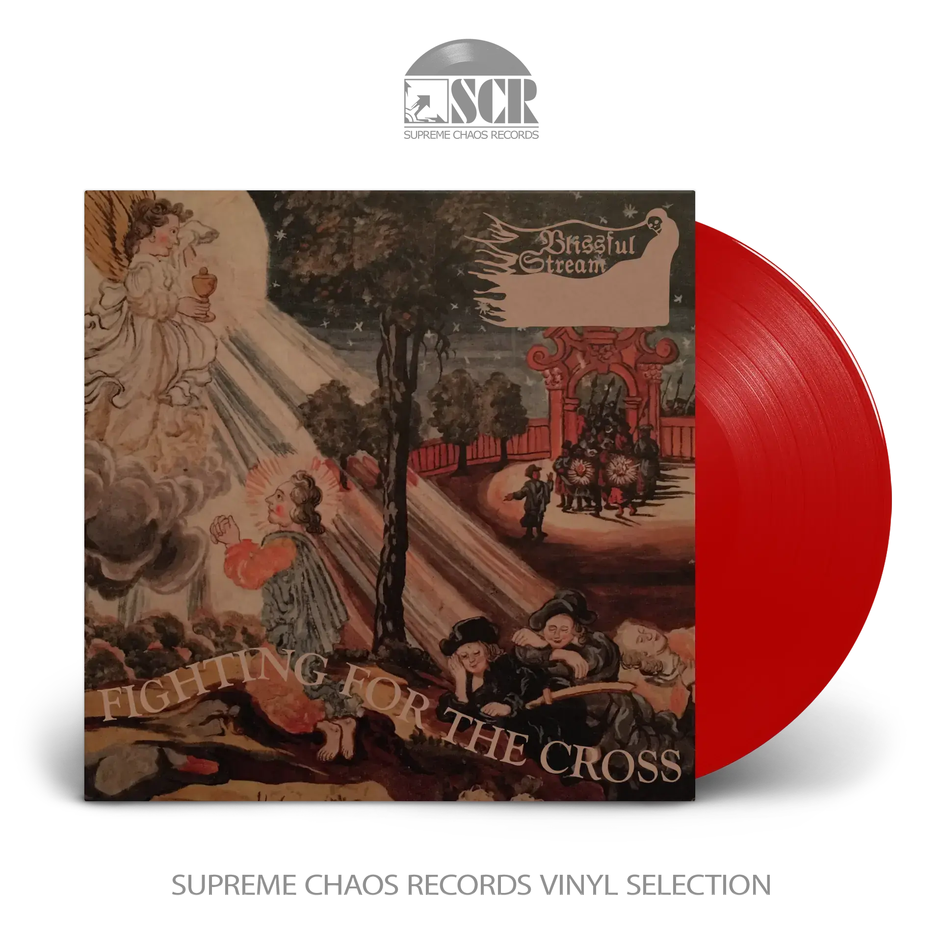 BLISSFUL STREAM · Fighting For The Cross | RED LP (Rock/Doom Metal Vinyl)