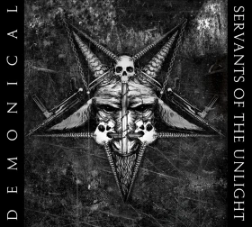 DEMONICAL · Servants Of The Unlight | WHITE/GREY/BLACK MARBLED LP (Death Metal Vinyl) · Picture 1