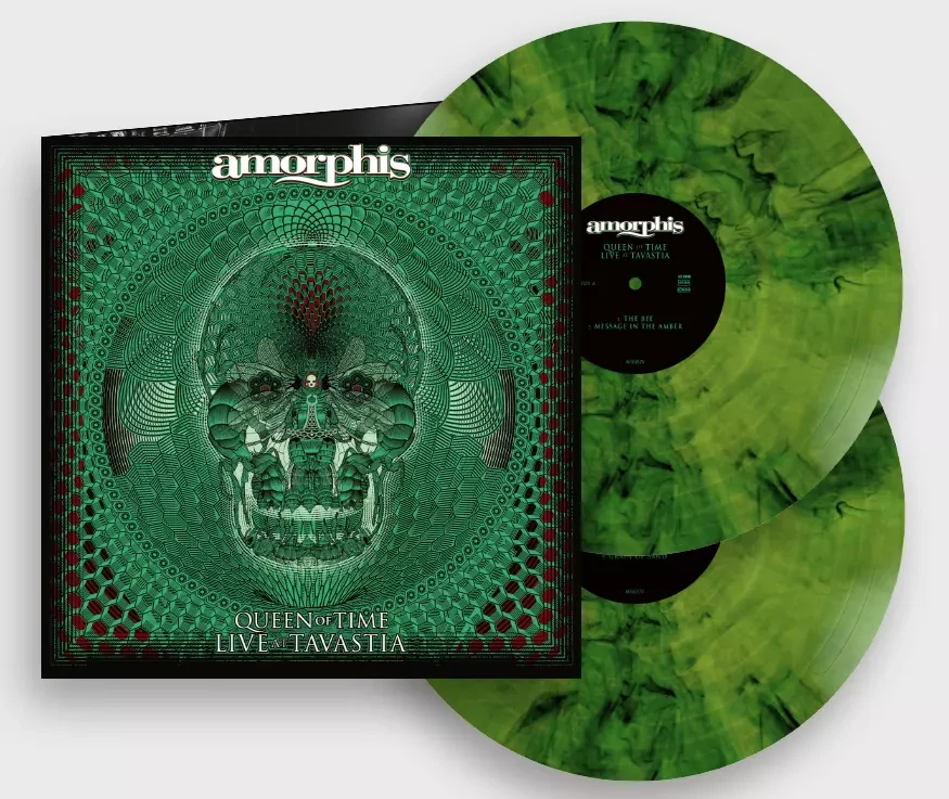AMORPHIS · Queen Of Time - Live At Tavastia 2021 | YELLOW/BLUE/BLACK MARBLED 2LP (Melodic Death Metal Vinyl)