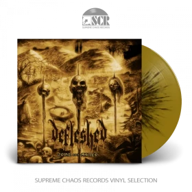 DEFLESHED · Grind Over Matter | GOLD/BLACK LP (Death Metal Vinyl)