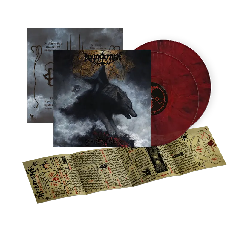 ARCKANUM · Beswærilsin | RED BLACK MARBLED 2LP (Black Metal Vinyl) · Picture 2
