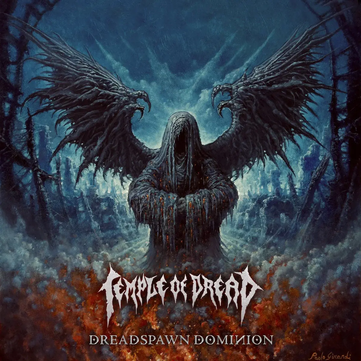 TEMPLE OF DREAD · Dreadspawn Dominion | RED SPLATTER LP (Death Metal Vinyl) · Picture 1