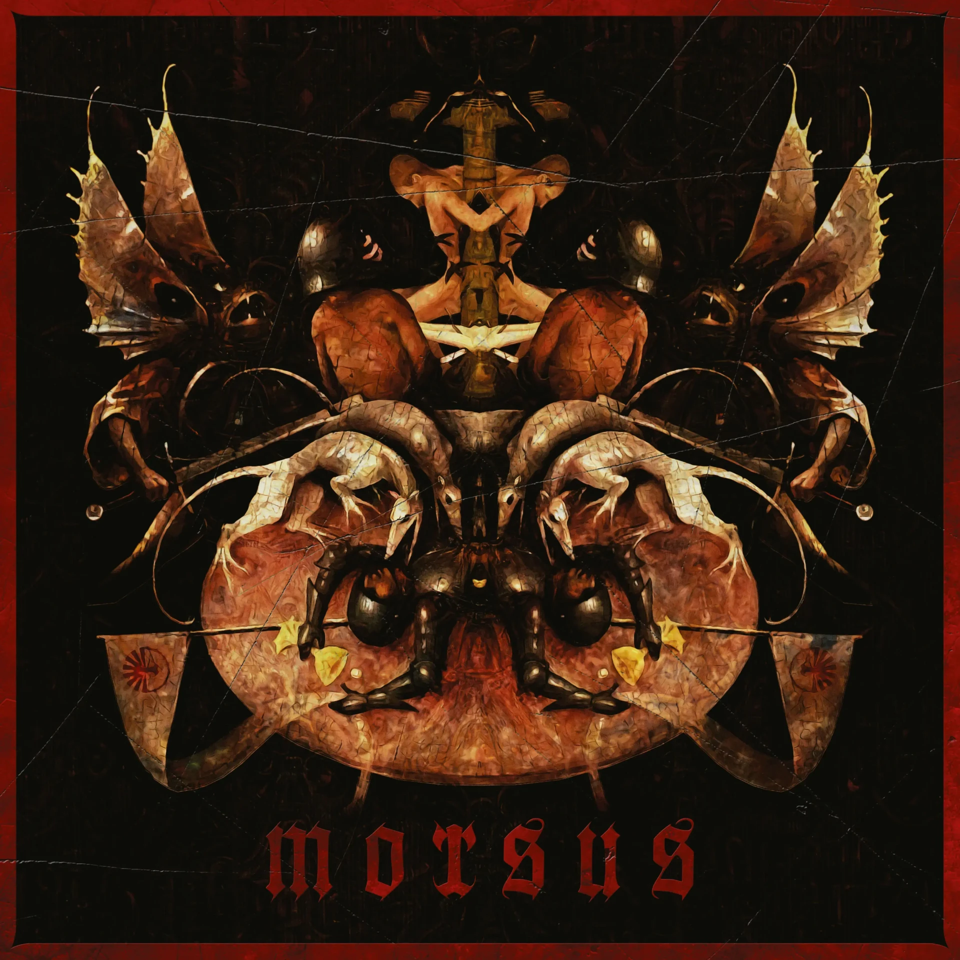 ARROGANZ · Morsus | RED/BLACK SPLATTER LP (Death Metal Vinyl) · Picture 1