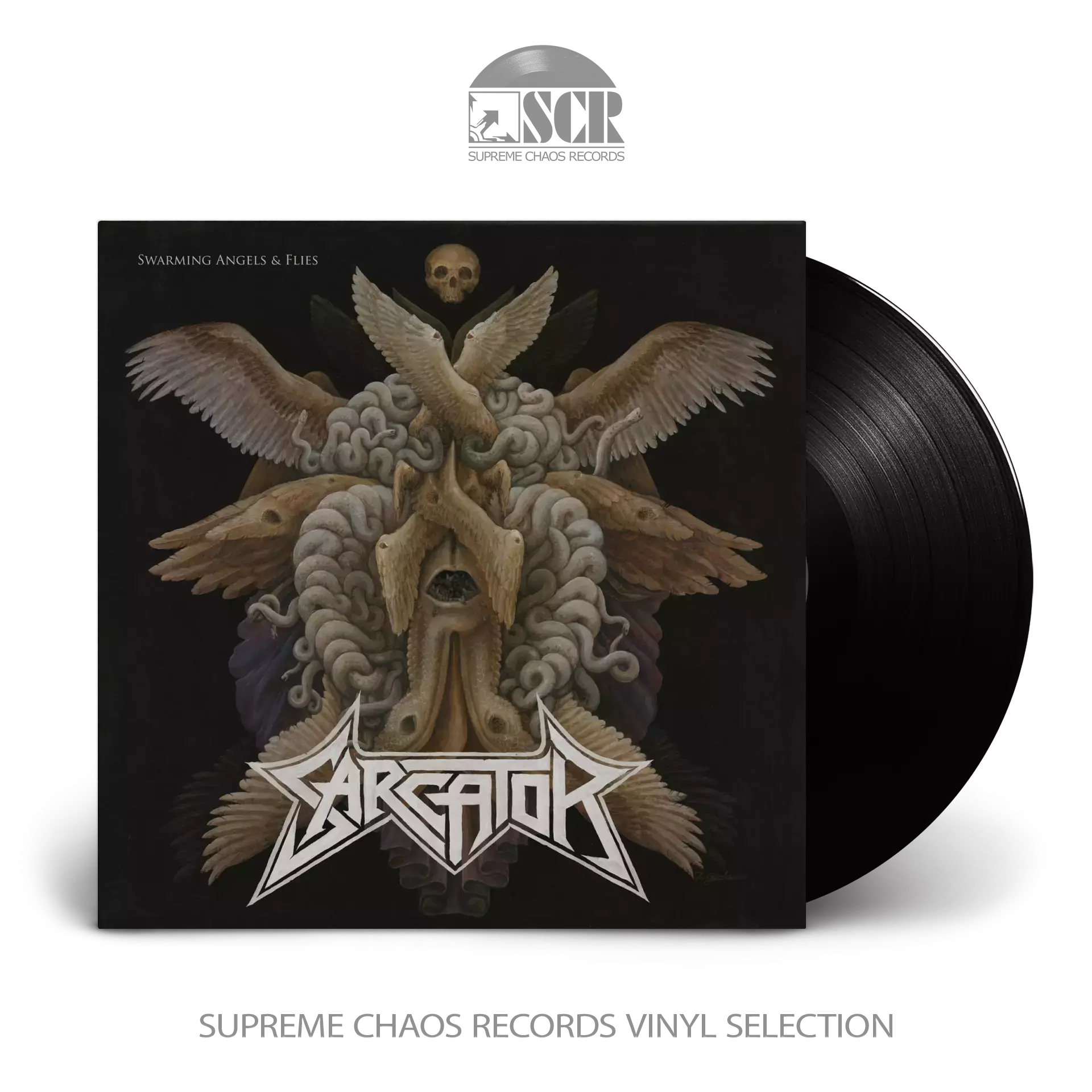 SARCATOR · Swarming Angels & Flies | BLACK LP (Black Metal/Thrash Metal Vinyl)