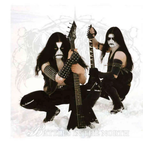 IMMORTAL - Battles in the North [WHITE/CLEAR GALAXY LP] (Black Metal Vinyl) · Picture 1