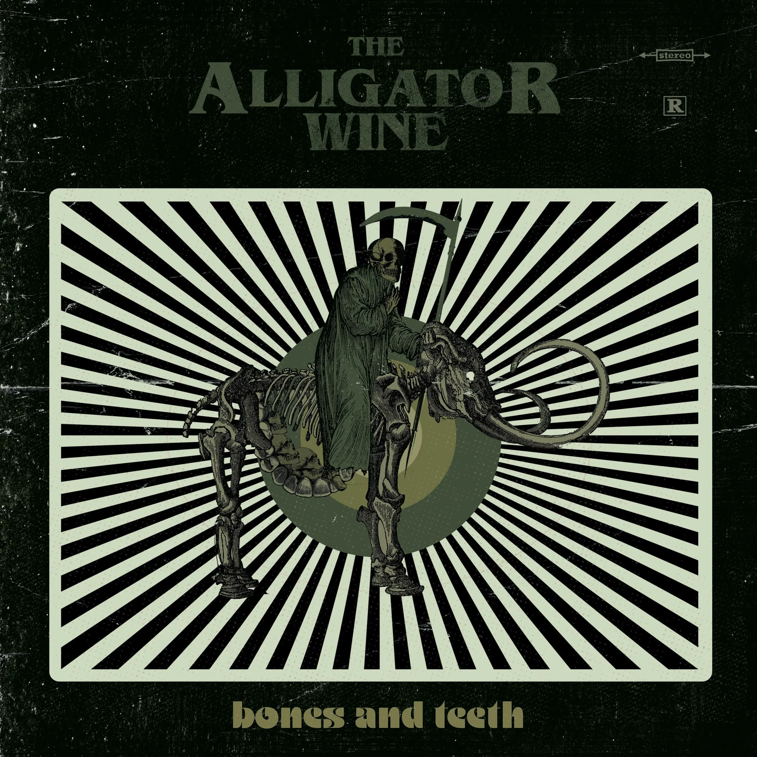 THE ALLIGATOR WINE - Bones And Teeth · MARBLED LP 1