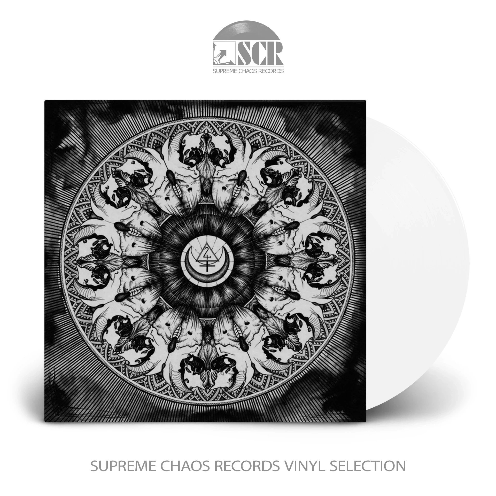 SANGHARSHA / BLANK · Split | WHITE LP (Sludge Vinyl)