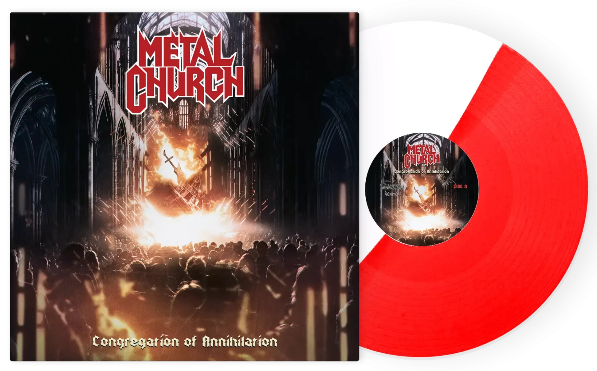 METAL CHURCH · Congregation of Annihilation | RED/WHITE LP (Heavy Metal Vinyl)