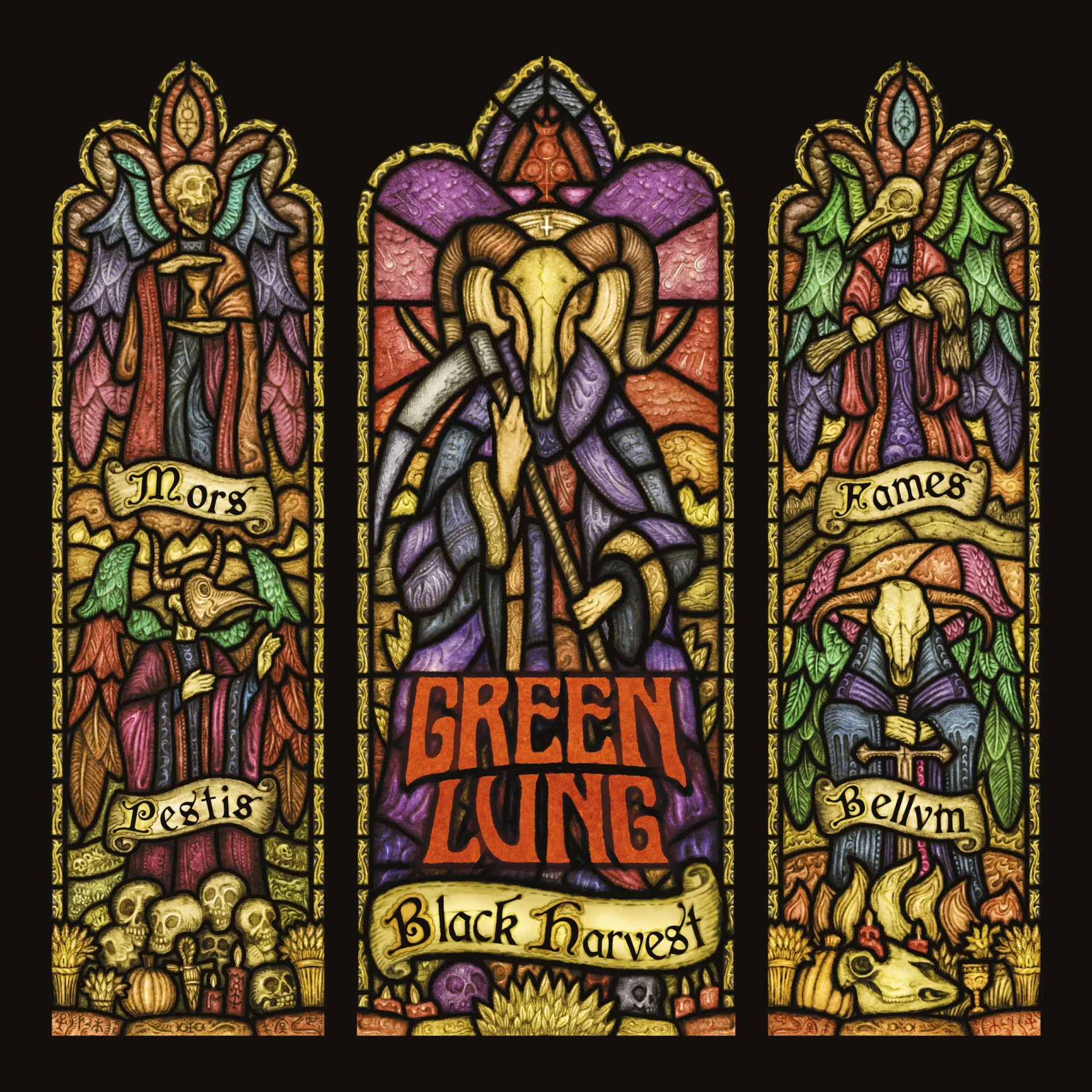 GREEN LUNG · Black Harvest | BLACK LP (Psychedelic Rock Vinyl) · Picture 1