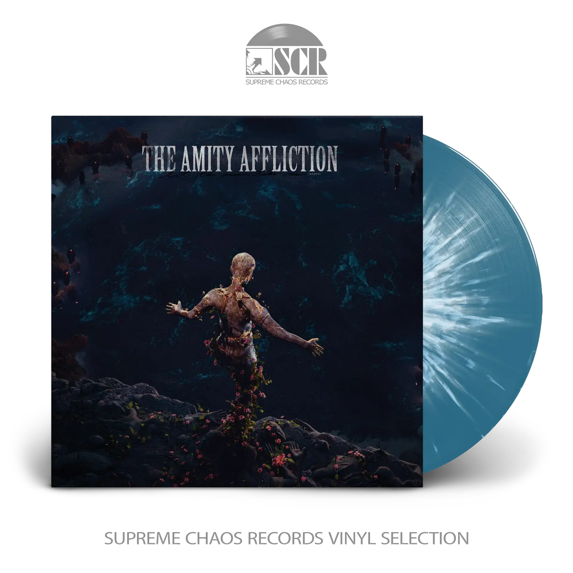 THE AMITY AFFLICTION · Let The Ocean Take Me (Redux) | BLUE WHITE LP (Metalcore/Heavy Metal Vinyl)