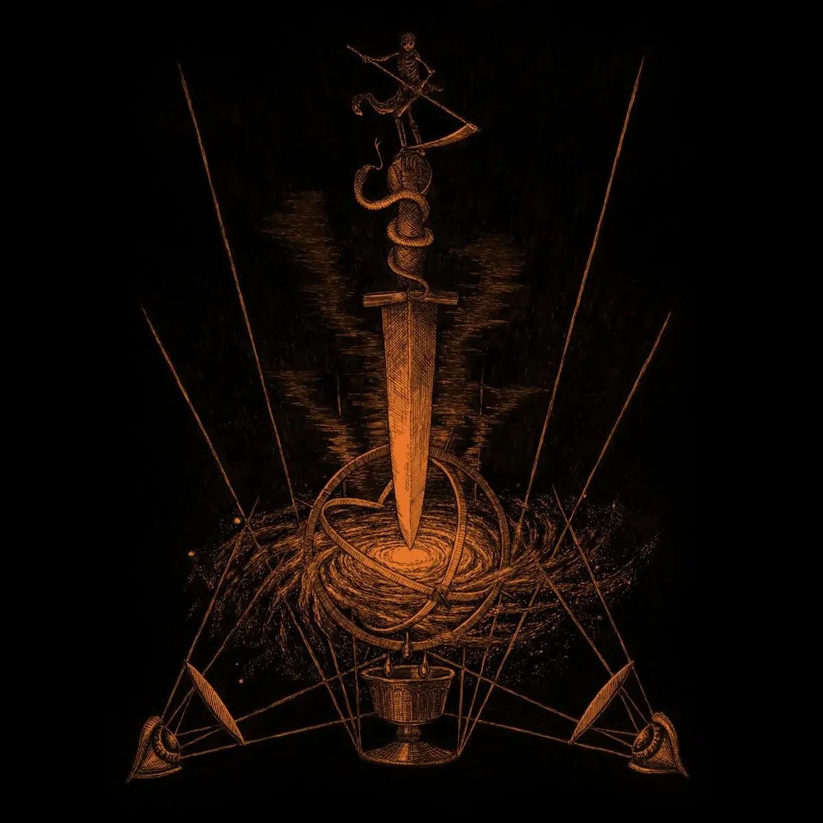INQUISITION · Veneration of Medieval Mysticism and Cosmological Violence | CLEAR LP (Black Metal Vinyl) · Picture 1